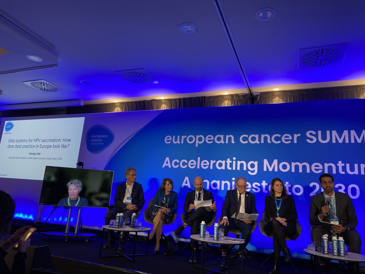 Govts in #Bulgaria #Romania #Croatia are committed to improving #HPV vaccination&screening but still lots need to be done: #data systems that allow evidence-based decision-making, convenience, addressing inequities ⁦@GeorgeBZaki⁩ #europeancancersummit ⁦@MSDEurope⁩