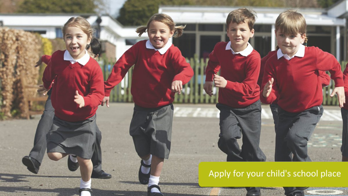 Apply for a Reception school place for children born between 1/9/2019 and 31/8/2020 from today until 15 January bit.ly/3FcoJJo