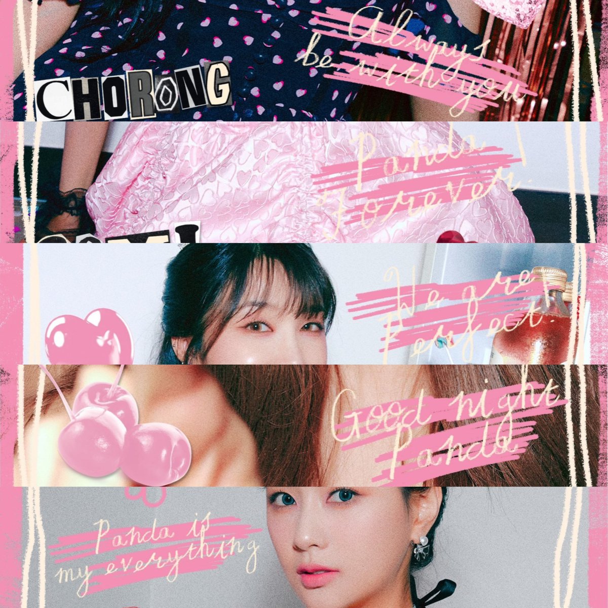 PUIInAP's tweet photo. 2024 APINK SEASON GREETINGS [PINKTAG]

ข้อความที่สมาชิกแต่ละคนเขียนถึงแพนด้า 🐼
หลังจากปล่อยรูปทีเซอร์ครบแล้ว💕

CR : always be with you
BM : Panda forever!
EJ : We are perfect!
NJ : Good night, Panda
HY : Panda is my everything

#Apink #PINKTAG https://t.co/xAkXbMVwIW