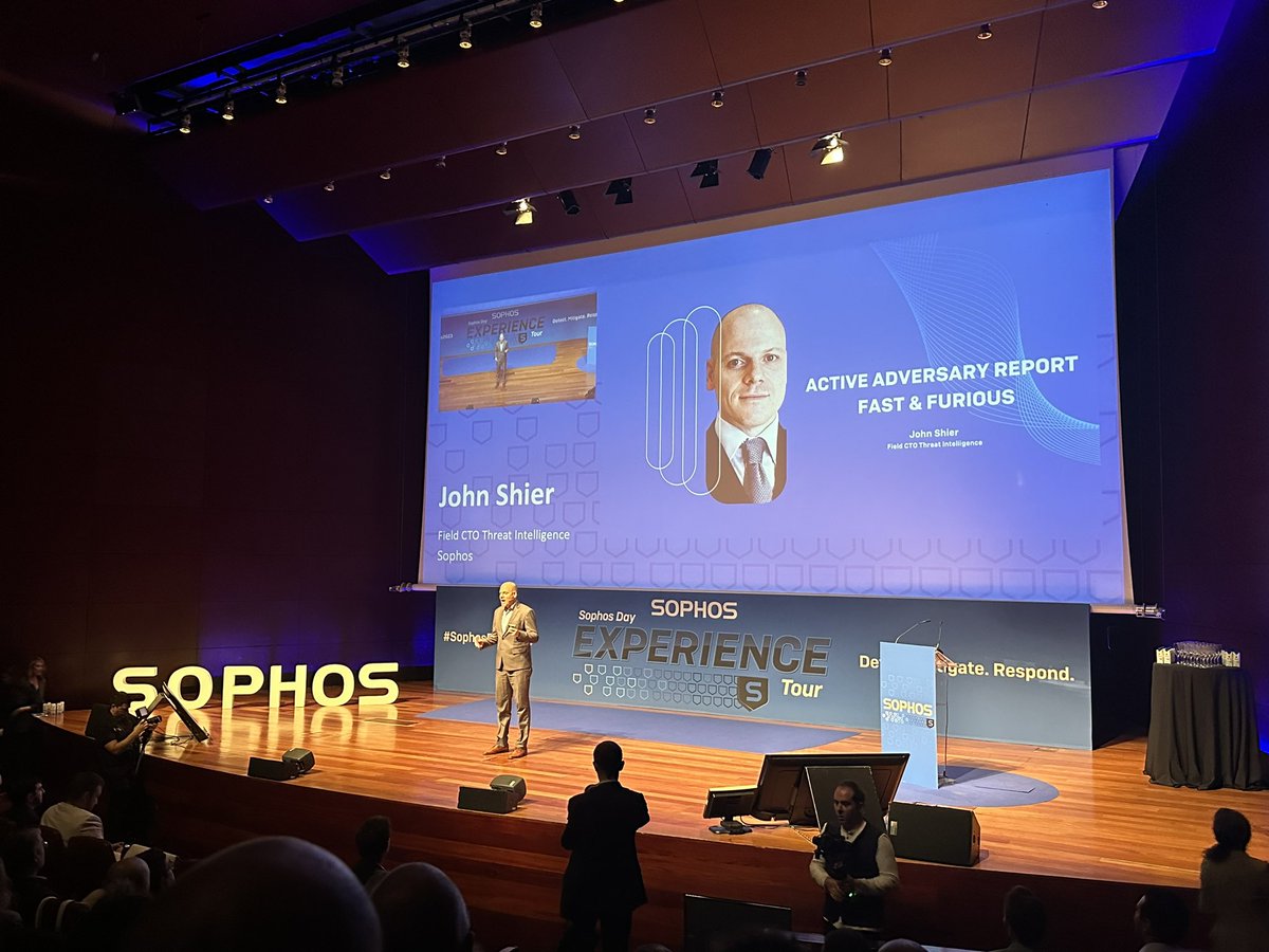 JaviDonosoSEC's tweet image. John Shier en #SophosDay2023 hablando sobre el informe del Adversario Activo.

Para los que no hayais podido venir y querais seguir el evento en directo, nos podéis acompañar en nuestro canal de YouTube: bitlifemedia.com/sophos

#CSaaS #Ciberseguridad