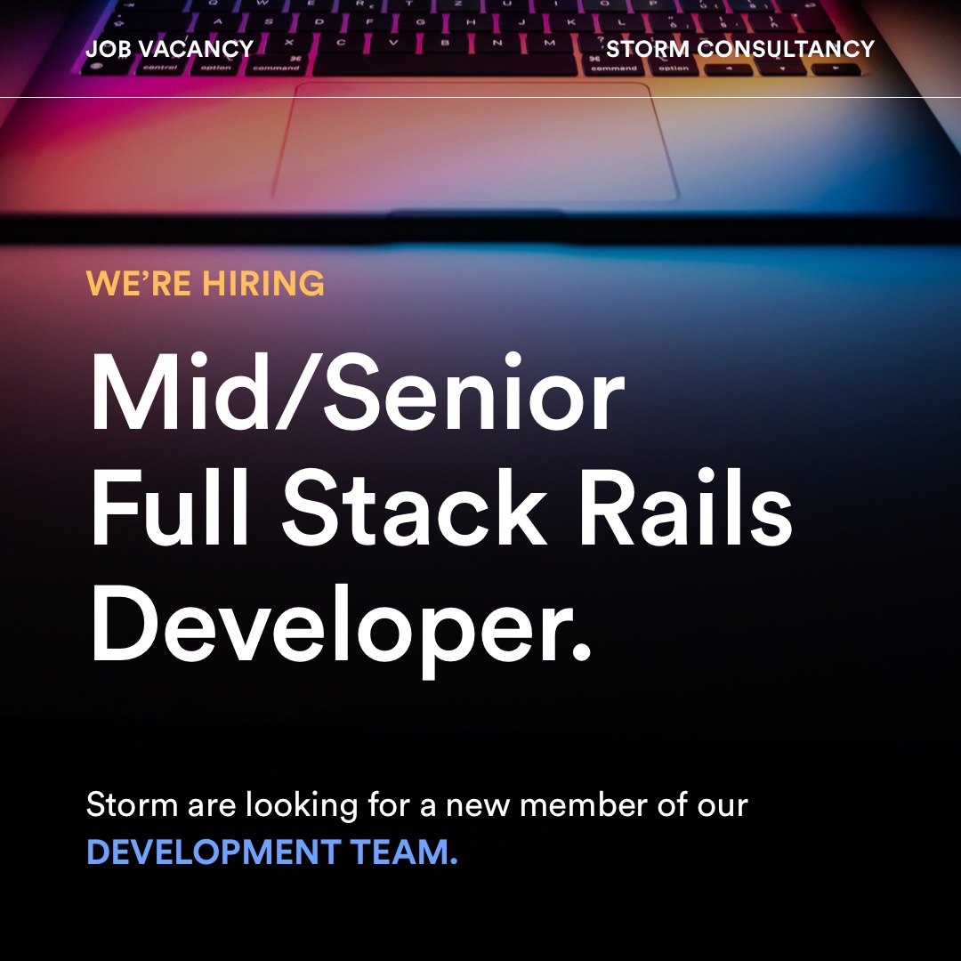stormUK's tweet image. 📣 Calling Mid/Senior Full Stack Rails Developers! 📣
If bringing ideas to life is your passion and working with some amazing startups and scale ups excites you, then this may be the role for you!
Click below to find out more 👇
stormconsultancy.co.uk/jobs/mid-senio…
#hiring #rubydevelopers