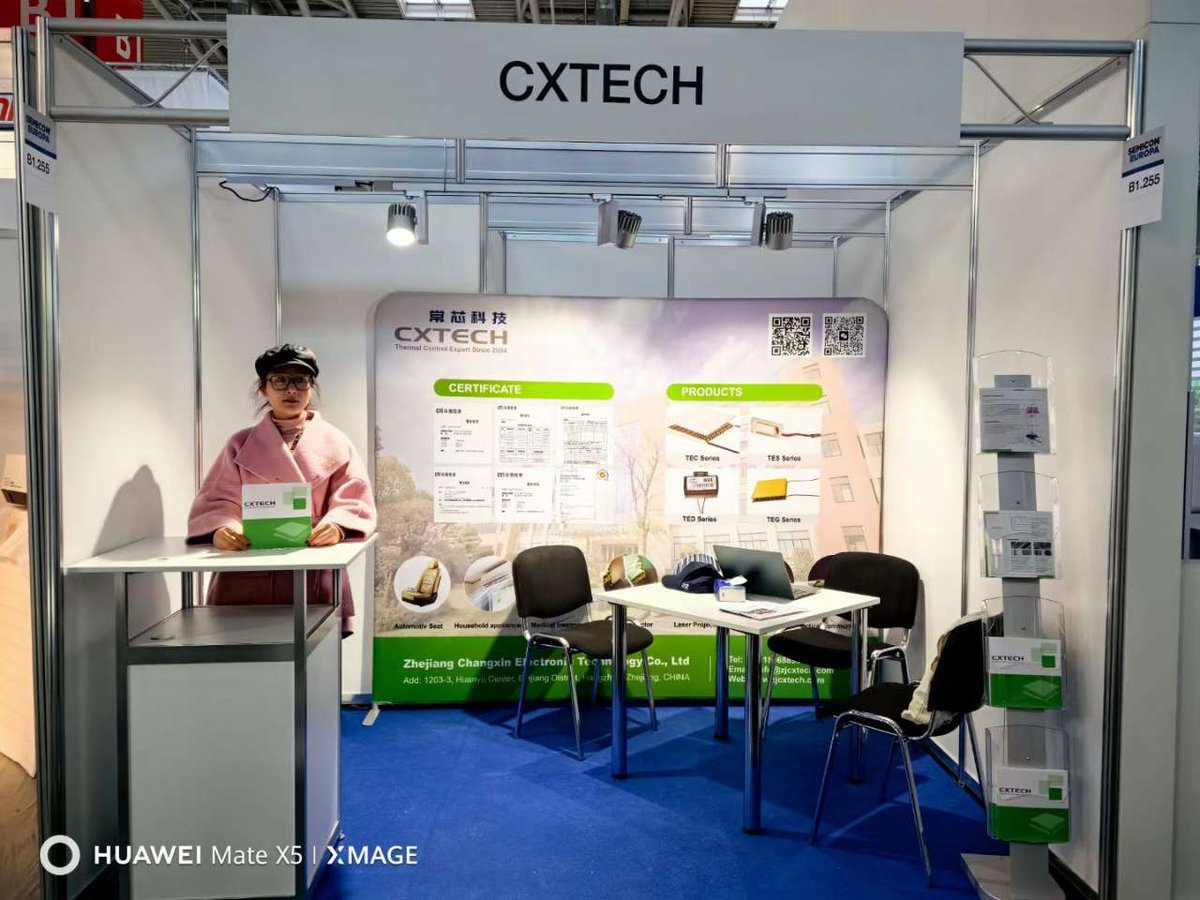 TwistJia54076's tweet image. Day 2 @ Semicon EUROPA in MunichWelcome to visit us at Booth # B1255
#semiconeuropa #CXTech #semiconductor #thermalelectriccooler #TEC
