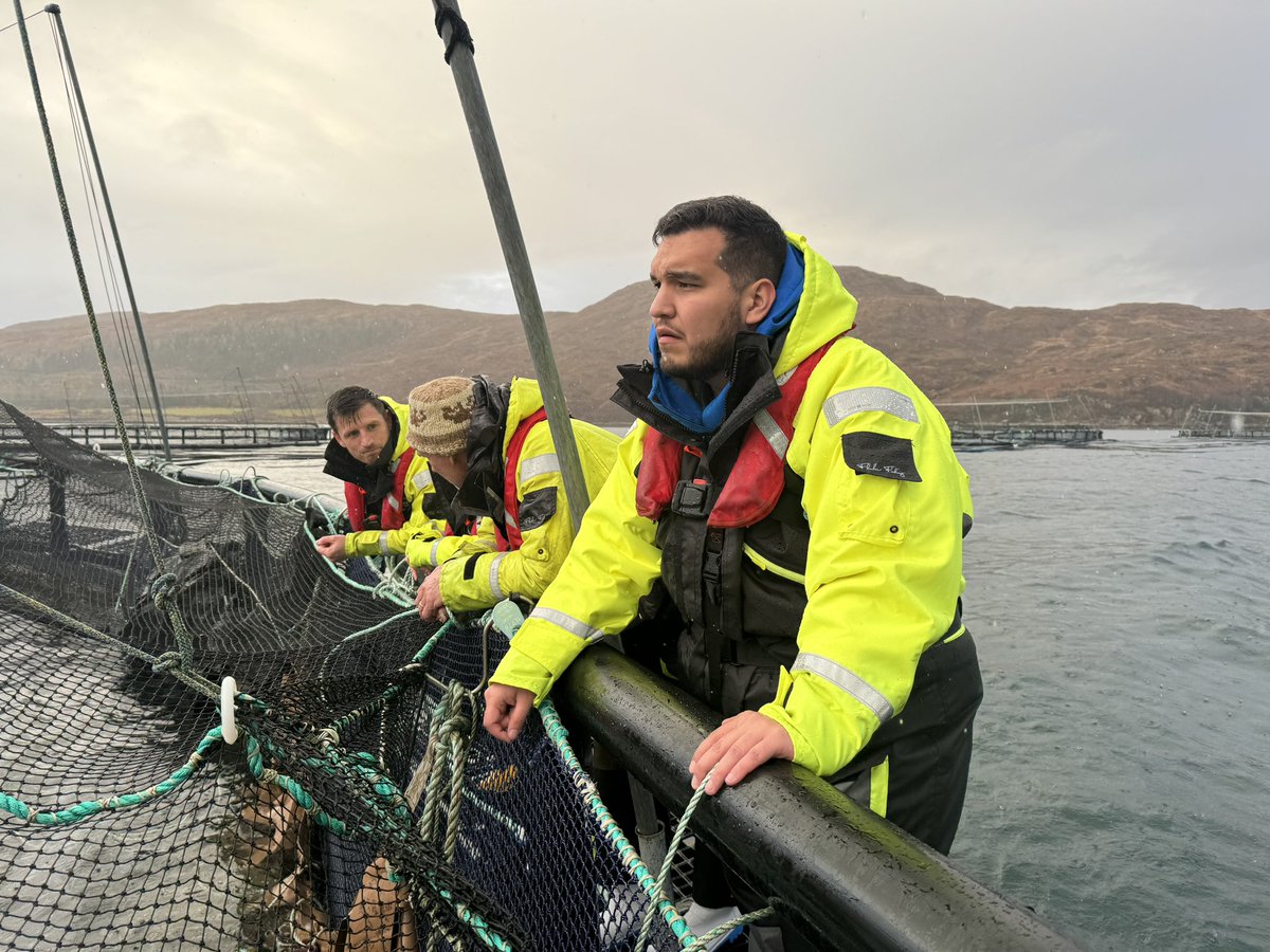 Visiting salmon in the Isle of Skye. Learning about the local innovations.