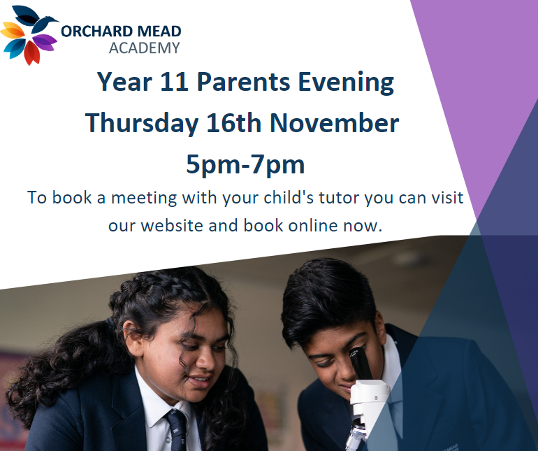 Reminder - Tomorrow is our Year 11 Parents Evening and Careers fair.