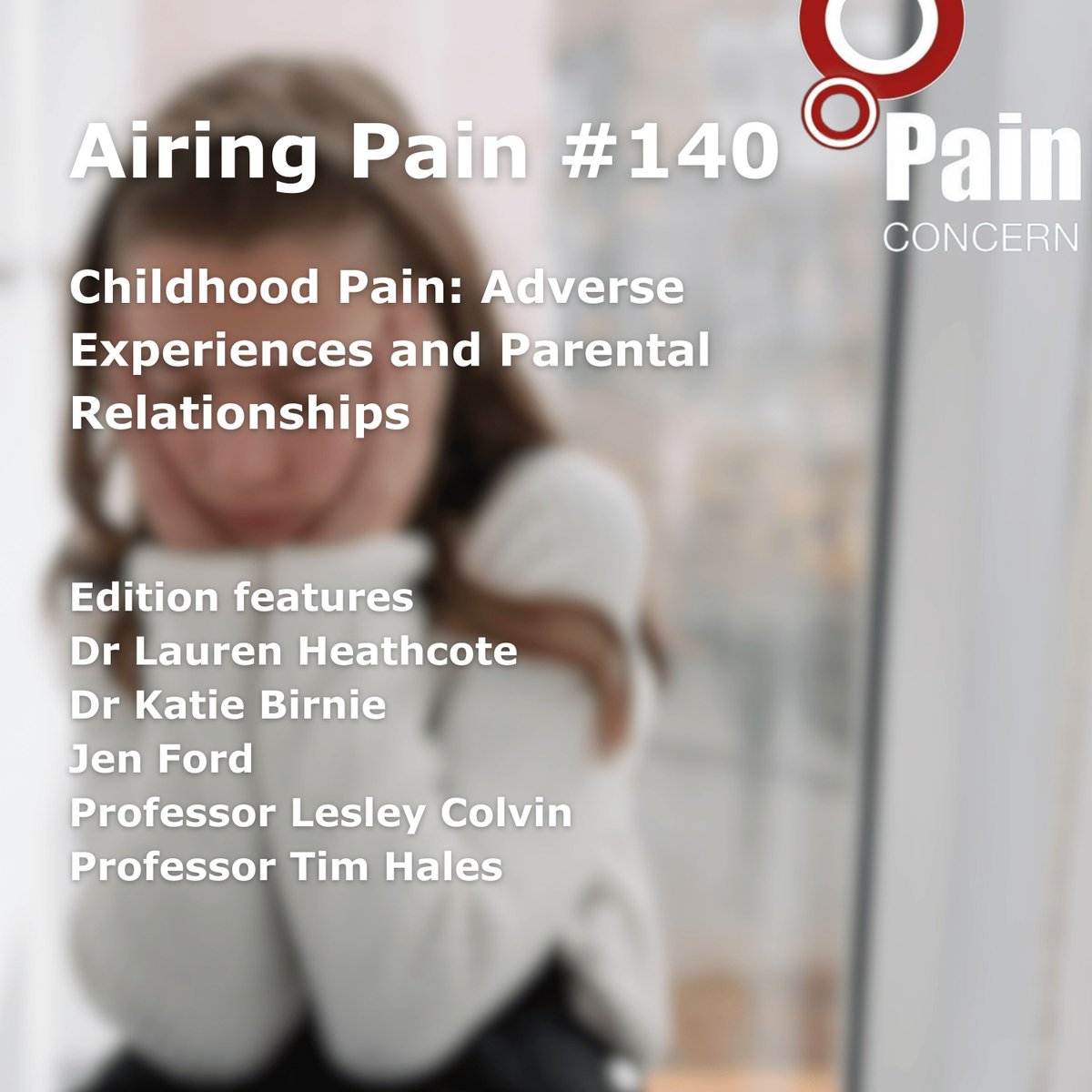 It's here! Listen to Airing Pain 140: Childhood Pain - Adverse Experiences and Parental Relationships now: buff.ly/47bKojb This edition of Airing Pain is about how early childhood experiences can predispose young people to pain alongside other health conditions.