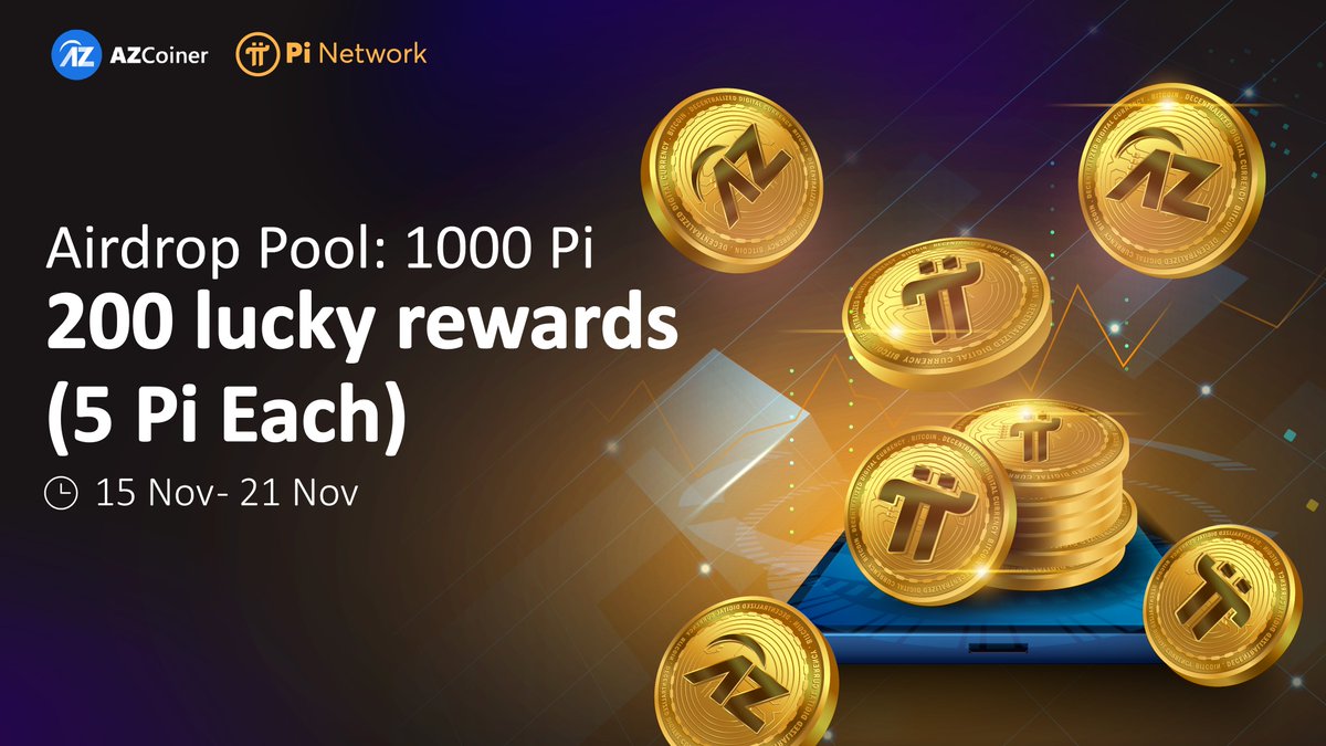 Pi Network News Section in AZCoiner App 🎉 Now You can find the latest and most relevant Pi Network insights & Pi Network Airdrop Event💎 200 members Will receive 5 unlock Pi coin (each) ——————— - Follow - Like+RT - Tag 3 Friends - Hashtag #AZCoiner #PiNetwork #Airdrop #AZC…