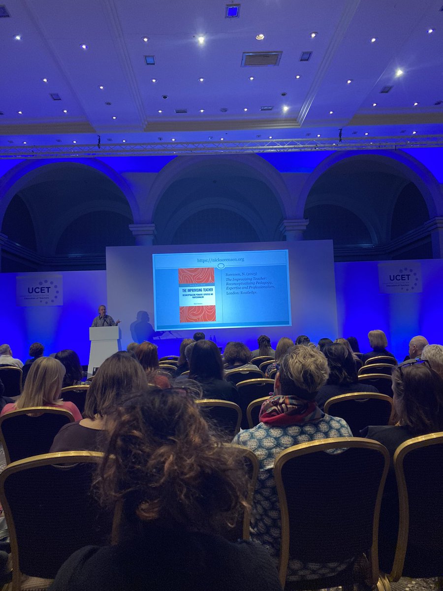 Inspiring keynote about the improvising teacher. #pedagogy @UCET_UK