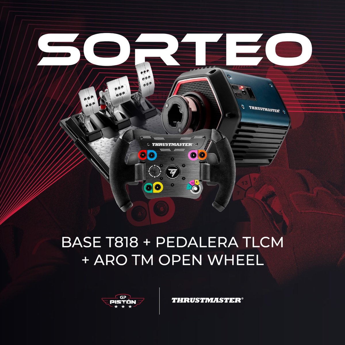 GP Pistón 🏆 (@gppiston) on Twitter photo 💥¡TERCER SORTEO!💥
<a href="/TMThrustmaster/">Thrustmaster Official</a> ha dado el resto y en esta ocasión vamos a sortear una base T818 + Pedalera TCLM + Aro Open Wheel
Para participar, solo tienes que:
- Seguir a <a href="/TMThrustmaster/">Thrustmaster Official</a>
- Seguir a <a href="/GPPiston/">GP Pistón 🏆</a>
- Haz RT y MG
¡El sorteo finalizará el 16 de diciembre! 🚦 💥¡TERCER SORTEO!💥
<a href="/TMThrustmaster/">Thrustmaster Official</a> ha dado el resto y en esta ocasión vamos a sortear una base T818 + Pedalera TCLM + Aro Open Wheel
Para participar, solo tienes que:
- Seguir a <a href="/TMThrustmaster/">Thrustmaster Official</a>
- Seguir a <a href="/GPPiston/">GP Pistón 🏆</a>
- Haz RT y MG
¡El sorteo finalizará el 16 de diciembre! 🚦