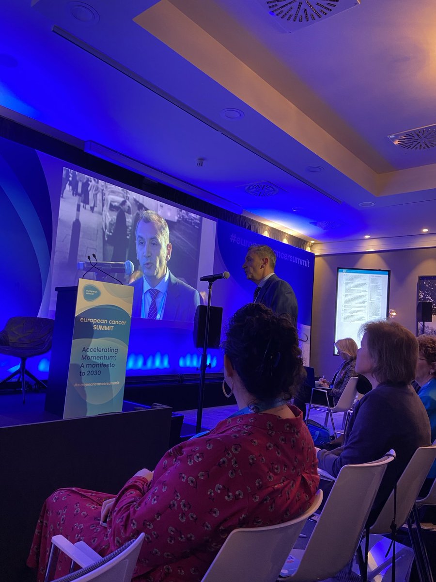 Deputy MOH from Bulgaria highlights the importance of community engagement to communicate about the value of #HPV vaccination and calls for examples to be shared from other countries #europeancancersummit