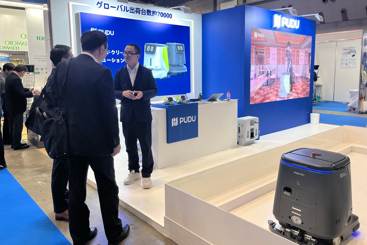 PuduRobotics's tweet photo. We are off to an exhilarating start at the Building Maintenance & Clean Expo in Japan! It's Day 1, and our booth is buzzing with excitement.
Come visit us at Booth 3-N06 to witness the future of commercial cleaning with our innovative robots.
#CleanExpo #Japan #Tokyo #PUDUCC1 https://t.co/nfHjfHtb0o