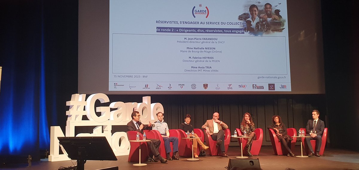 PhiBLANCH's tweet photo. Direct rencontres @GardeNatFR à @laBnF 2e Table-ronde "dirigeants, élus, réservistes, tous engagés"
@JPFarandou @IMTMinesAles @MGEN_officiel @GroupeSNCF @FabriceHeyries @Assia_TRIA @nnieson @ https://t.co/n8xkrVBFUS
