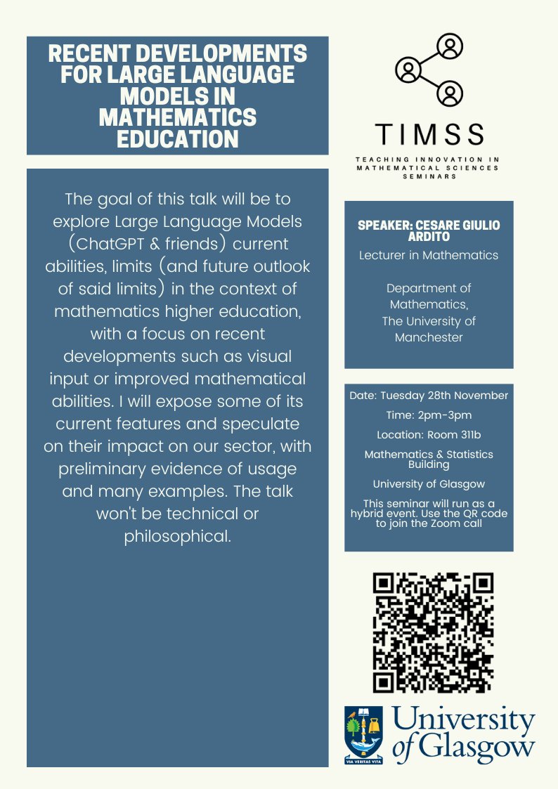 We are happy to announce the next installment in our seminar series! Details on the seminar can be found below, with information on joining the event.