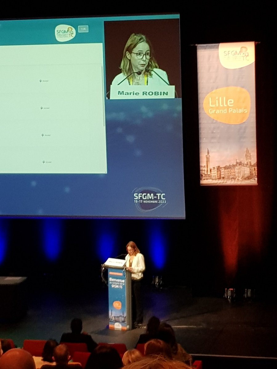 #SFGMTC2023 c'est parti pour 3 jours d'échanges sur la #greffedemoelle et les #thérapiescellulaires #CARTcells. Ouverture avec Dr Marie Robin de l'<a href="/HopSaintLouis/">Hôpital Saint-Louis AP-HP</a> et présidente de la <a href="/SFGM_TC/">SFGM-TC</a>.