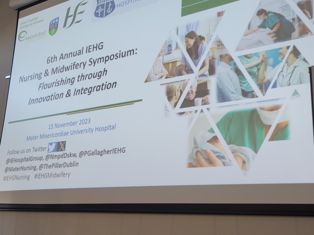 AND WE'RE OFF! The 6th IEHG Nursing &amp; Midwifery Symposium - FLOURISHING THROUGH INNOVATION &amp; INTEGRATION. 
 #IEGHNursing #IEHGMidwifery @IEHospitalGroup <a href="/NMPDUDN/">NMPDU Dublin and North East</a> <a href="/MaterNursing/">Mater Nursing Team</a> <a href="/ThePillarDublin/">The Pillar Dublin</a> <a href="/ceconroy/">Celine Conroy</a> <a href="/annejon24065844/">annejones</a> <a href="/ceconroy/">Celine Conroy</a> <a href="/cariosamurray/">Caríosa Murray</a> <a href="/amkilgannon/">AnnMarie Kilgannon</a> <a href="/GSGerShaw/">Dr. Geraldine Shaw</a>