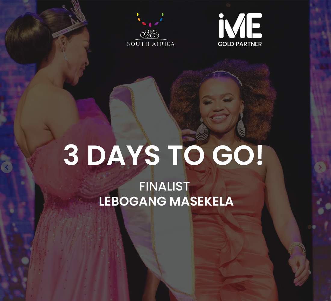 We're geeking out! 🥳

The highly anticipated 2023 Mrs. South Africa Pageant is just a few days away, happening on 17 November, where our shining star and Gold Partner Lebogang Masekela will be gracing the stage! 

#MrsSA #GoldPartner