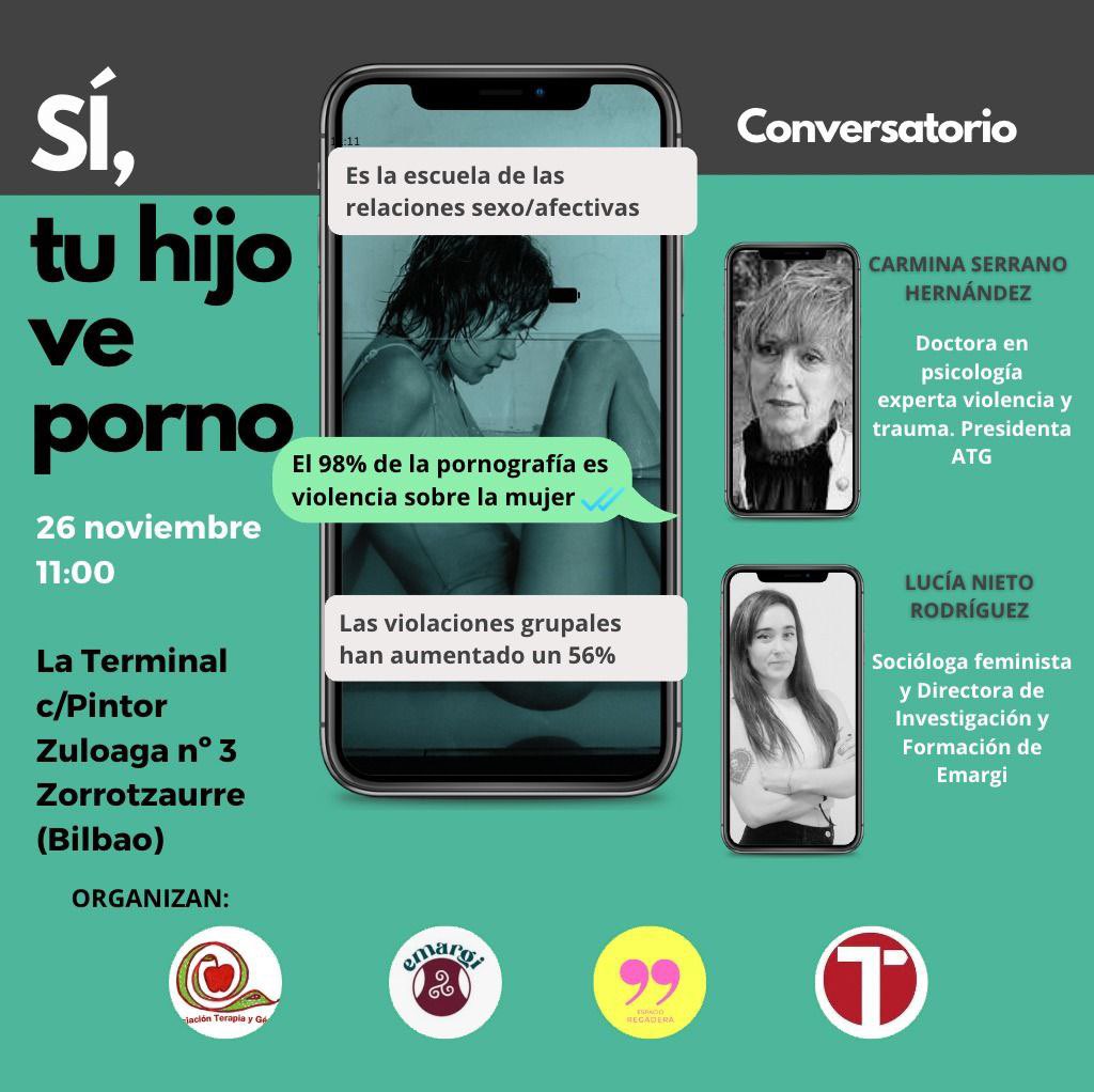 <a href="/carminaserrano5/">Carmina Serrano Hern</a> y <a href="/Lucia_asekas/">Lucía Nieto</a> conversarán sobre los efectos del consumo de pornografía y nos darán claves para mantener relaciones sexo-afectivas saludables. 

⭕️¡Inscripción gratuita hasta completar aforo!  

Link de inscripción forms.gle/BUxJEV1kpKPqba…