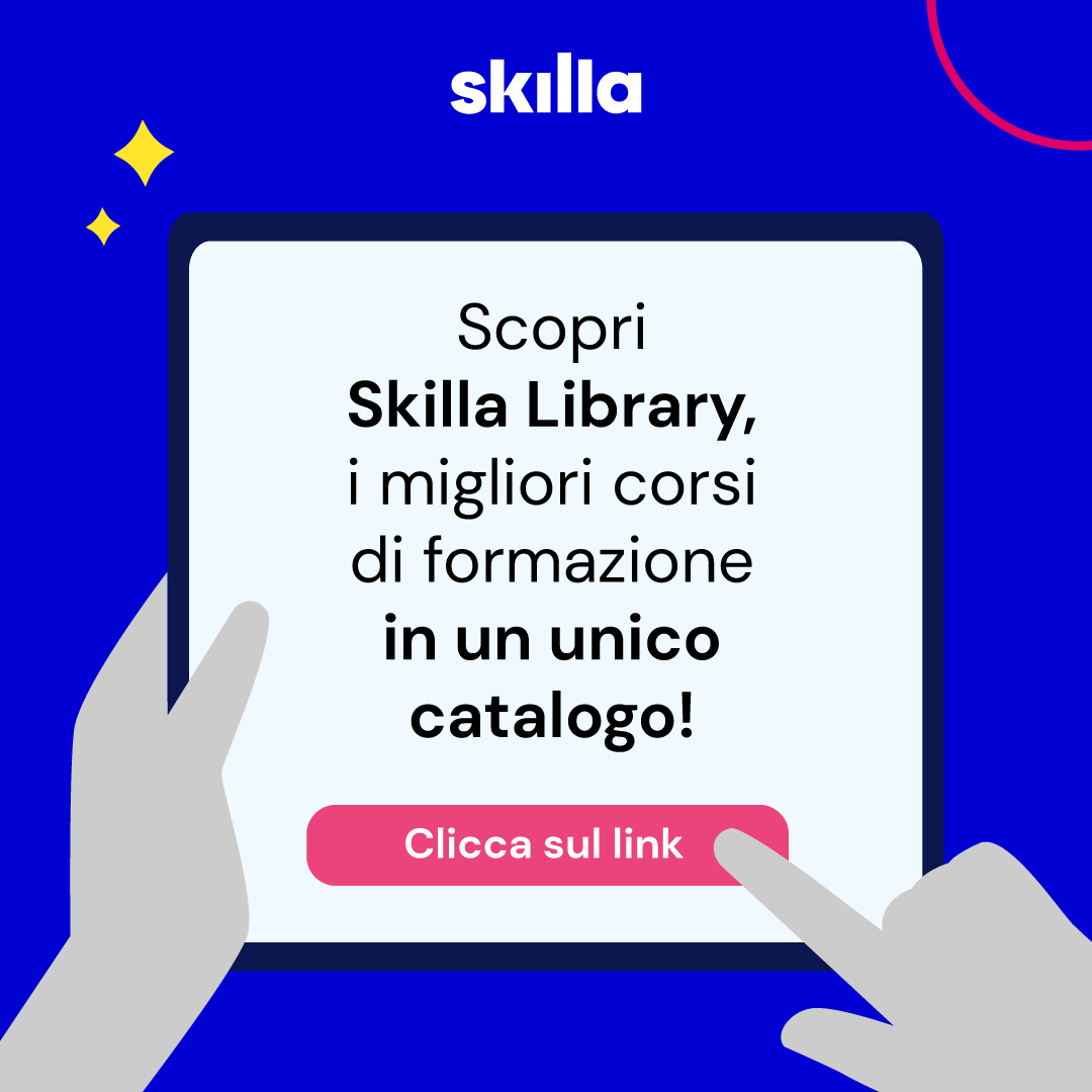 Perché scegliere di mettere La Skilla Library, multilingue e 100% accessibile, a disposizione delle persone della tua organizzazione? Ti suggeriamo almeno 5 buoni motivi per farlo!   
Scopri tutto ciò che puoi avere con un unico abbonamento👉tinyurl.com/ynuyy5a9