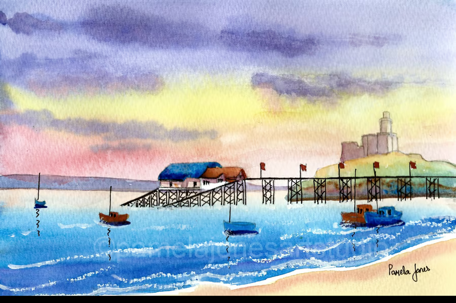 artist2005's tweet photo. Give #Art this #Christmas Morning Light, #MumblesPier #SwanseaBay #SouthWales #OriginalWatercolour in 14 x 11'' mount available on my #Folksyshop Link below...
https://t.co/KCe9rTjESM https://t.co/UK4fnUFFFt