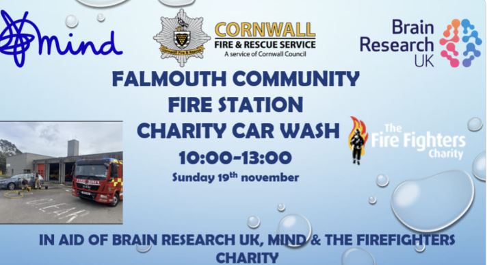 If you're in the Falmouth area, between 10 and 1 this Sunday, why not pop along to Falmouth Community Fire Station and get your car cleaned in aid of some special charities...🚗🚿