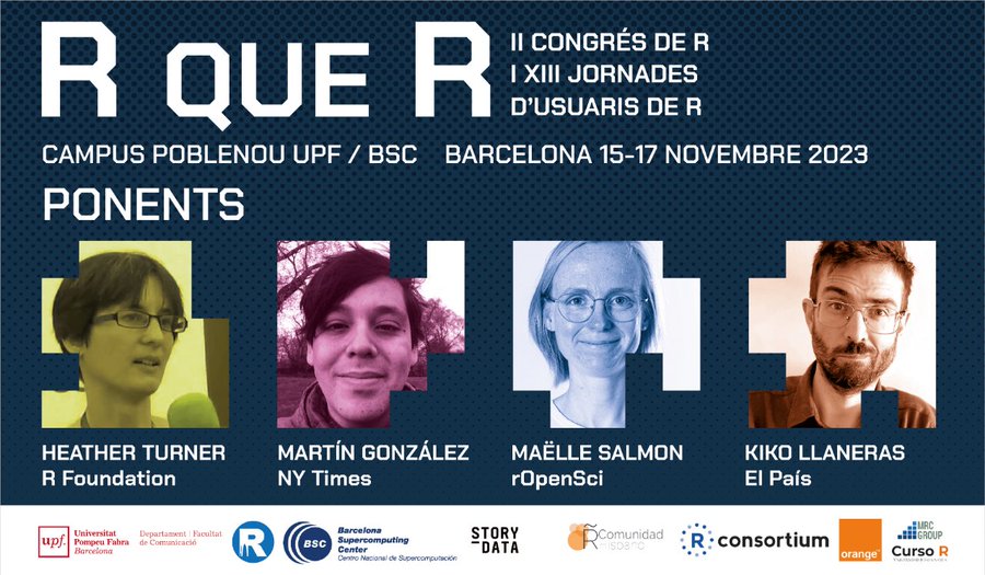 I també és un dels ponents convidats al II Congrés de R i XIII Jornades d’usuaris de R que acollim entre el 15 i 17 de novembre al #CampusDelPoblenou👉 bit.ly/3rHXvsV