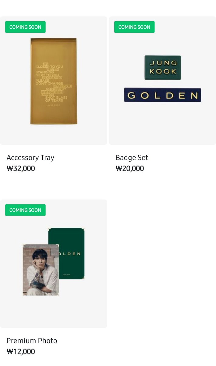 [PO] JUNGKOOK GOLDEN Official Merch

Harga cek form
Tutup: Sampai SOLD
Details &amp; Order form 👉🏻 forms.gle/DoWcdEuCZwA1xY…
