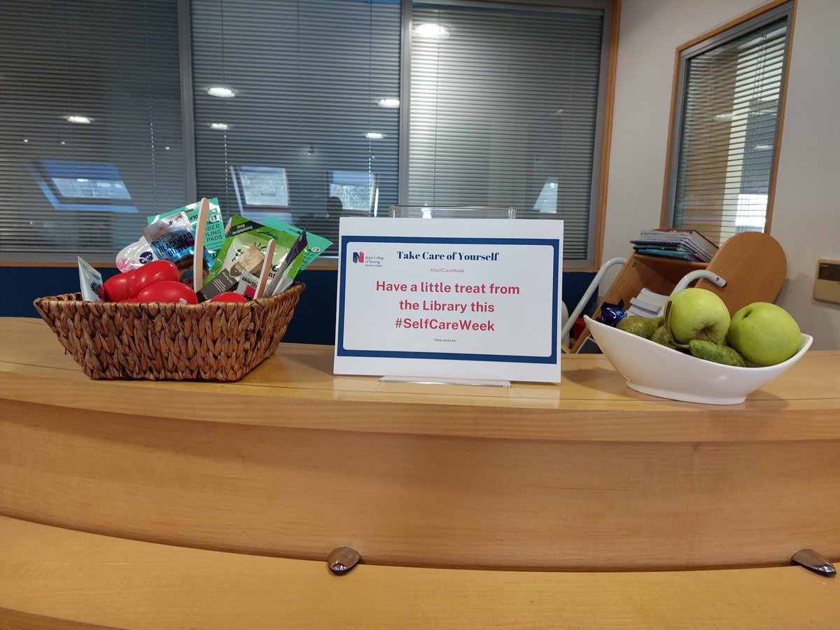 Still some treats available to pick up this #SelfCareWeek @RCN_NI  Library and Information Zone.