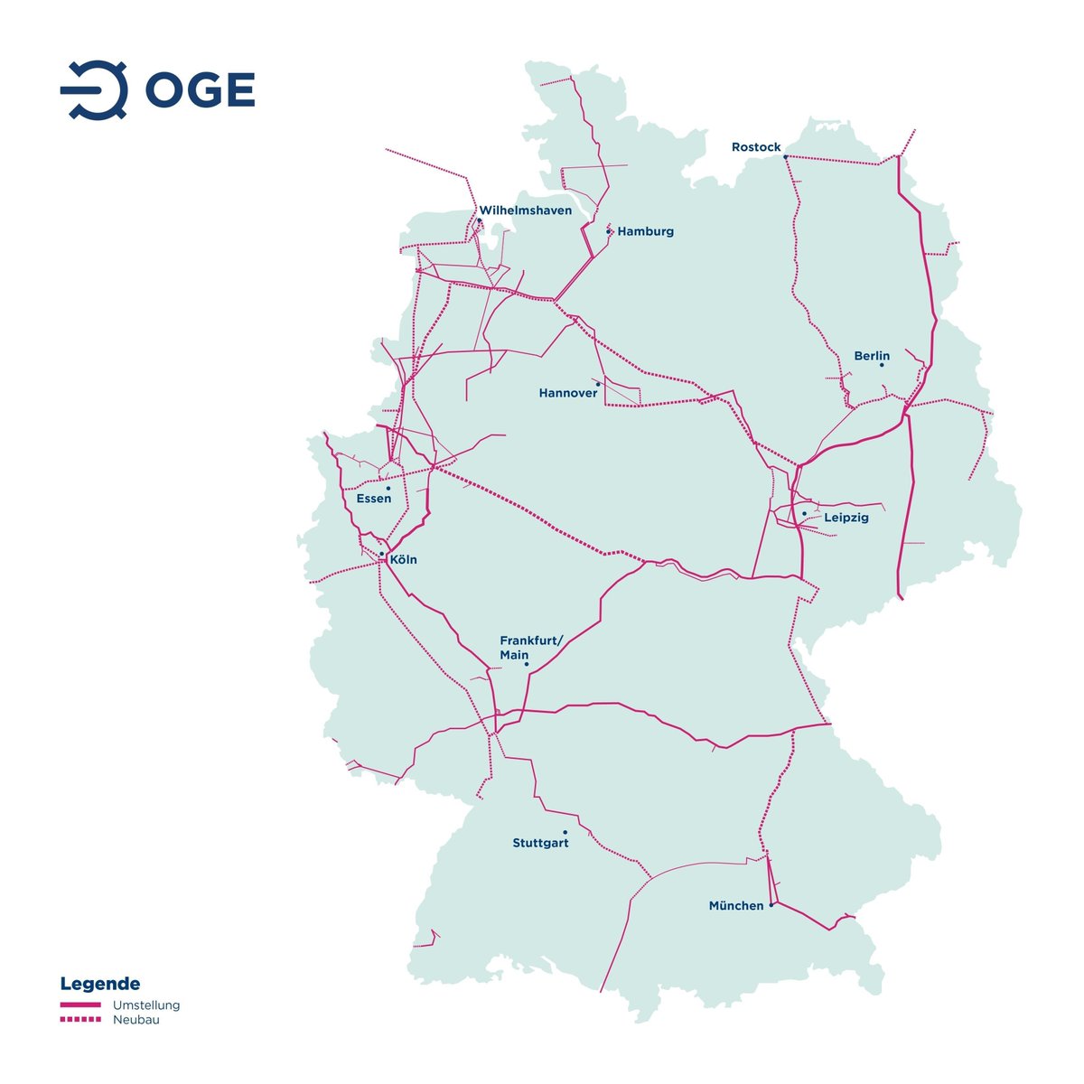 OpenGridEurope's tweet image. 🚀 Der Startschuss für den Wasserstoffhochlauf ist gefallen – Das Kernnetz ist da! 🗺️
Wir von OGE sind #H2-ready und arbeiten mit Hochdruck daran, dass wir das H2-Kernnetz schnell Realität werden lassen können – für unsere Kunden und den Klimaschutz.
#ogeverbindet #h2kernnetz