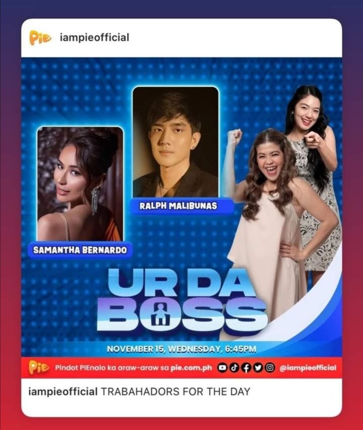 RGiloilo_'s tweet photo. Catch #UrDaBoss 6:45pm tonight on PIE channel and support #RalphMalibunas Trabahadors for today.
#RalphGail https://t.co/PMHBiGSu6H