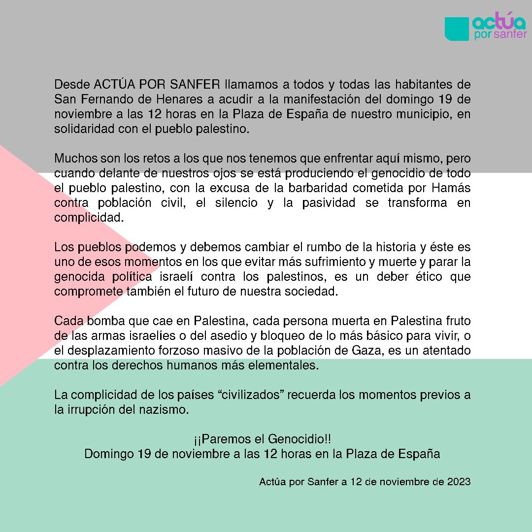 Actúa POR SANFER tweet media