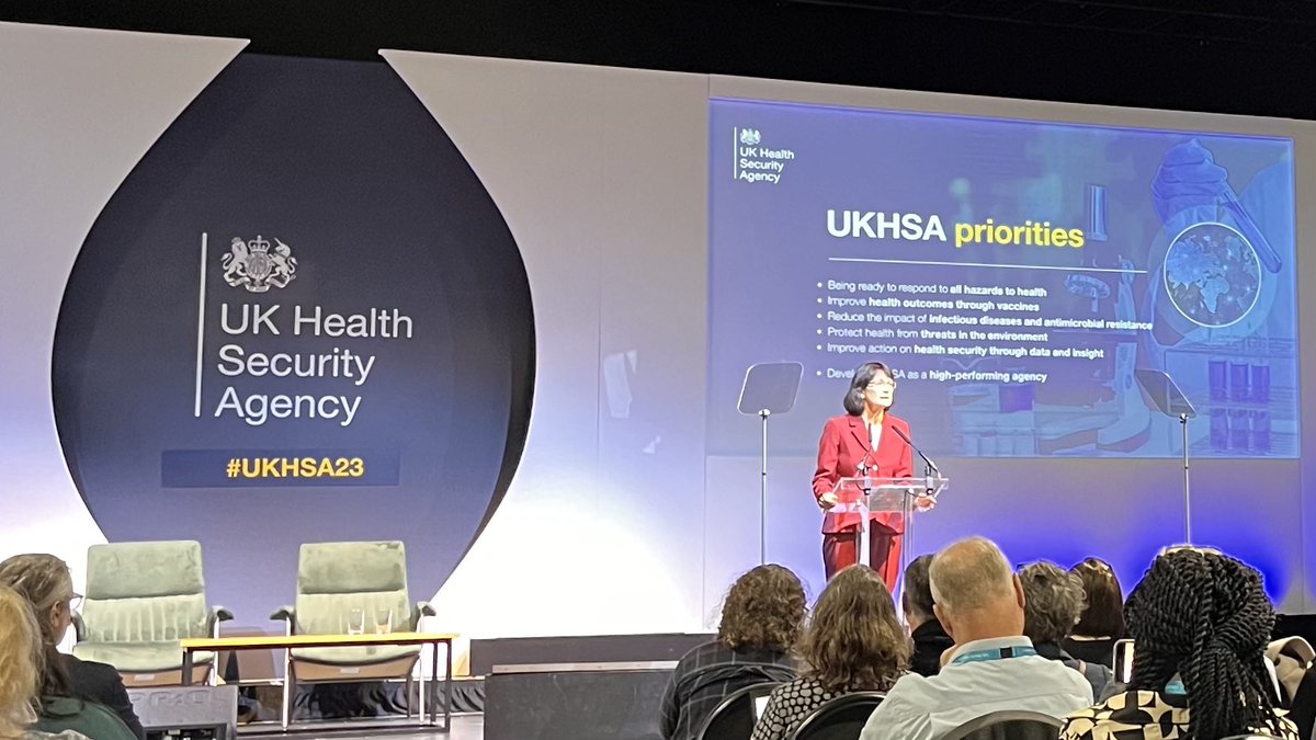 Isaac Florence (@isaacatflorence) on Twitter photo Professor Dame Jenny Harries opening the <a href="/UKHSA/">UK Health Security Agency</a> conference outlining the biggest concern for health security: Anti-microbial resistance, citing <a href="/UKAMREnvoy/">Prof. Dame Sally Davies</a>’s description of AMR as the Silent Pandemic. Professor Dame Jenny Harries opening the <a href="/UKHSA/">UK Health Security Agency</a> conference outlining the biggest concern for health security: Anti-microbial resistance, citing <a href="/UKAMREnvoy/">Prof. Dame Sally Davies</a>’s description of AMR as the Silent Pandemic.