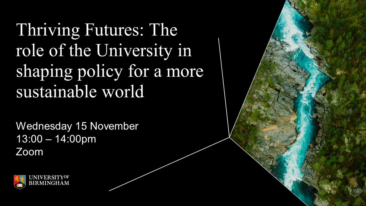 There's still time to join our webinar exploring the role universities play in addressing the climate crisis, organised as part of the <a href="/unibirmingham/">Uni of Birmingham</a> Green Week.

The webinar is taking place at lunchtime today (13:00-14:00), so sign up below to hear more!

birmingham.ac.uk/university/soc…