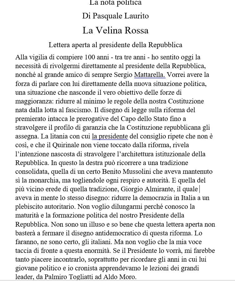 Il #premierato nasconde la volontà di indebolire la figura del Presidente della Repubblica. Non lo consentiremo. No pasaran!