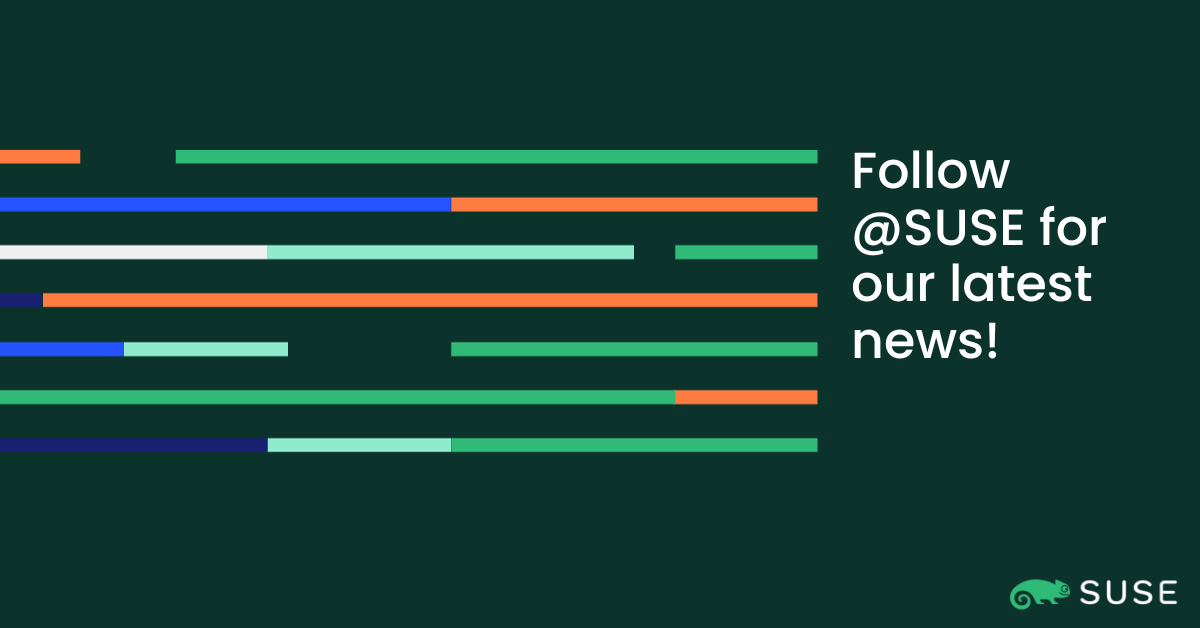 Dear followers, this channel will no longer be active. Please follow <a href="/SUSE/">SUSE</a> to keep up to date with our latest news and all things SUSE.