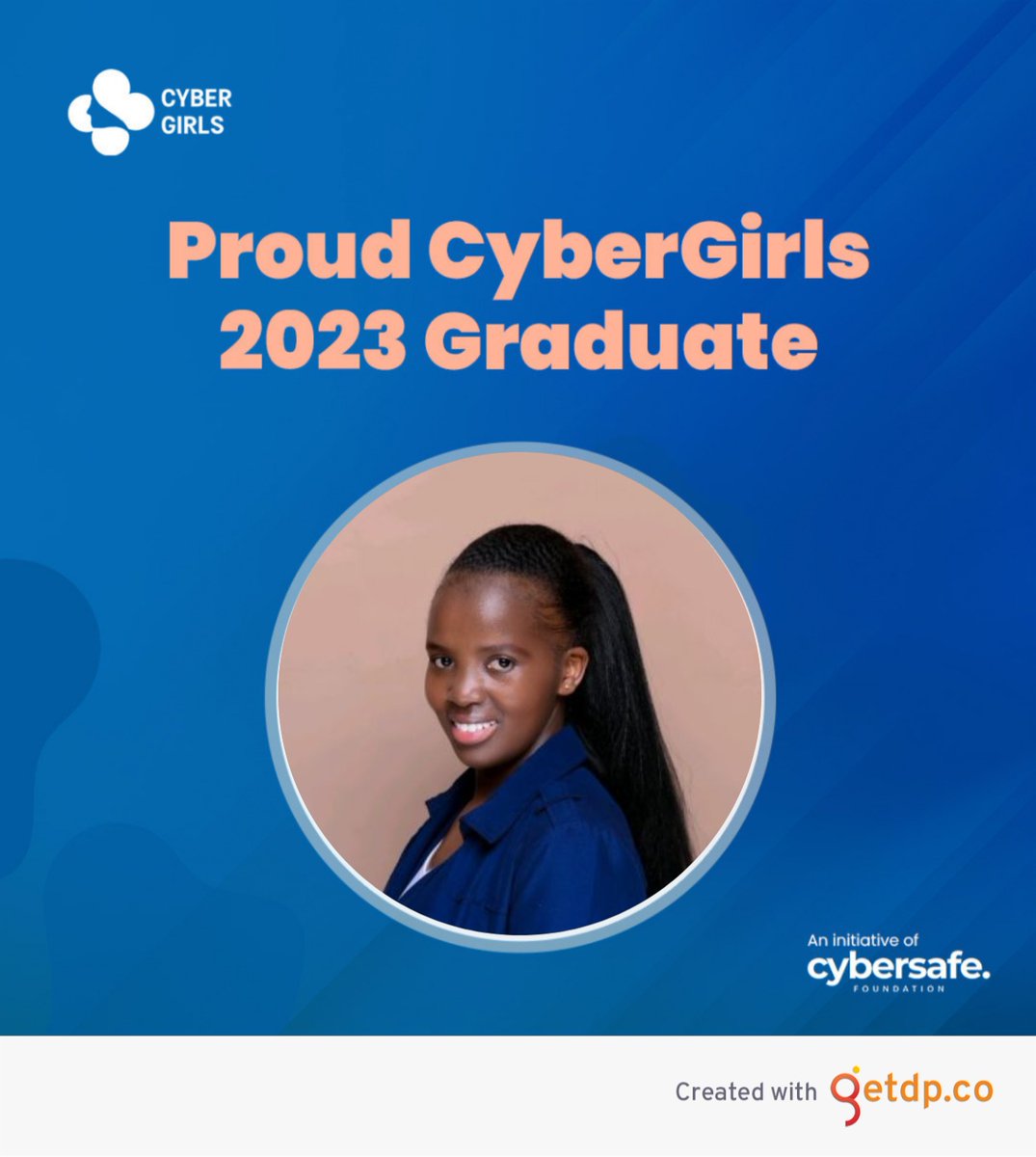 alice_nyokabi's tweet photo. I made the list ๐ฅณ๐ฅณ. Very excited to celebrate this achievement.
#CyberGirls2023
#CyberGirlAlumni
#CyberGirlsGraduation23 https://t.co/pew8dFKIXG