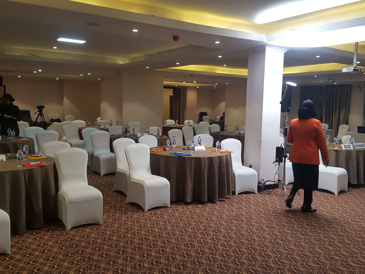 IGADHealthS's tweet photo. The final preparations for the opening of the IGAD Validation workshop on the Migration Action Plan(2024 - 2028) are underway, in Addis Ababa, this Morning.
@giz_gmbh @SwissDevCoop 

#IGADMigrationActionPlan https://t.co/ybd4RkLagZ