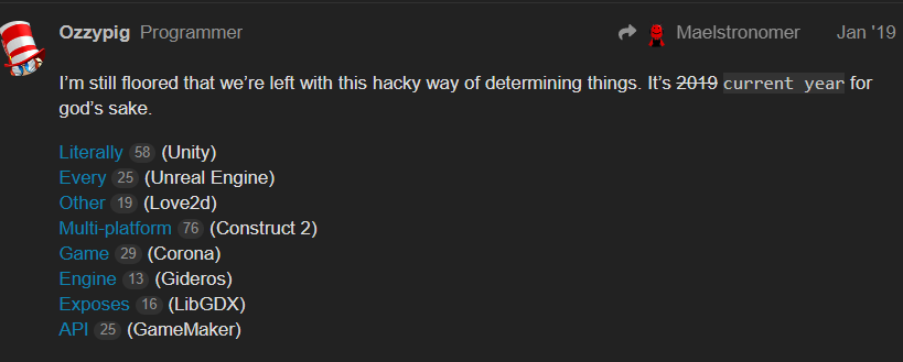 plasma_node's tweet photo. Dear Roblox: Your reasoning against an API to determine what device a player is using is bad logic and not consistent with what most modern multiplatform games &amp; game engines do.

We should be able to know if someone is on a phone or not easily. 

#Roblox #RobloxDev https://t.co/Puieq7J8Sd