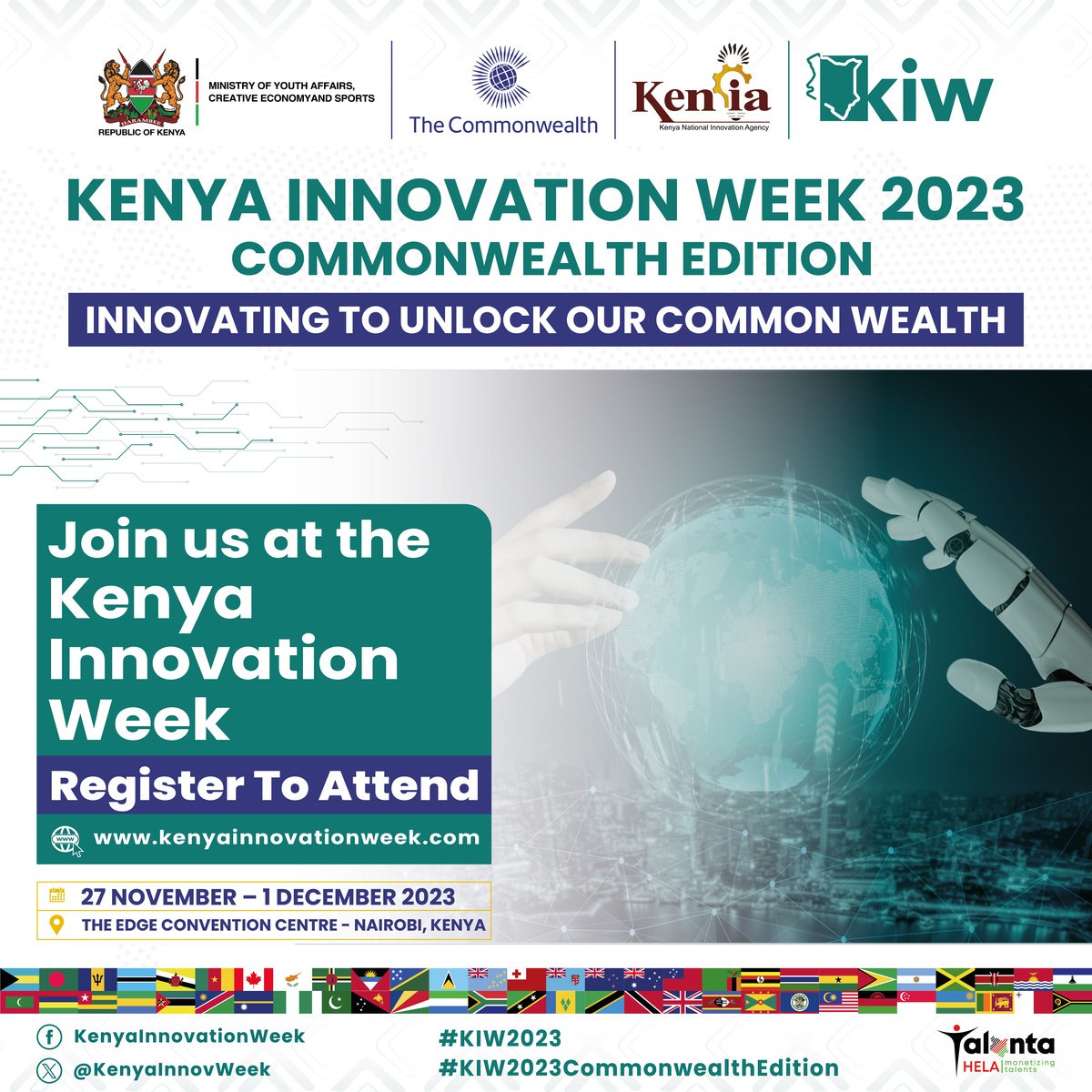SDY_Ke's tweet image. Ready to fuel Kenya&apos;s innovation wave? Join us at Kenya Innovation Week 2023- Commonwealth Edition and be part of the future! Register now at kenyainnovationweek.com and let&apos;s shape tomorrow together

#KIW2023CommonwealthEdition  #KIW2023
