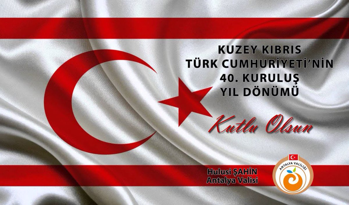 Yavru Vatan 40 Yaşında!
 
Kuzey Kıbrıs Türk Cumhuriyeti’nin 40. kuruluş yıl dönümü kutlu olsun!
