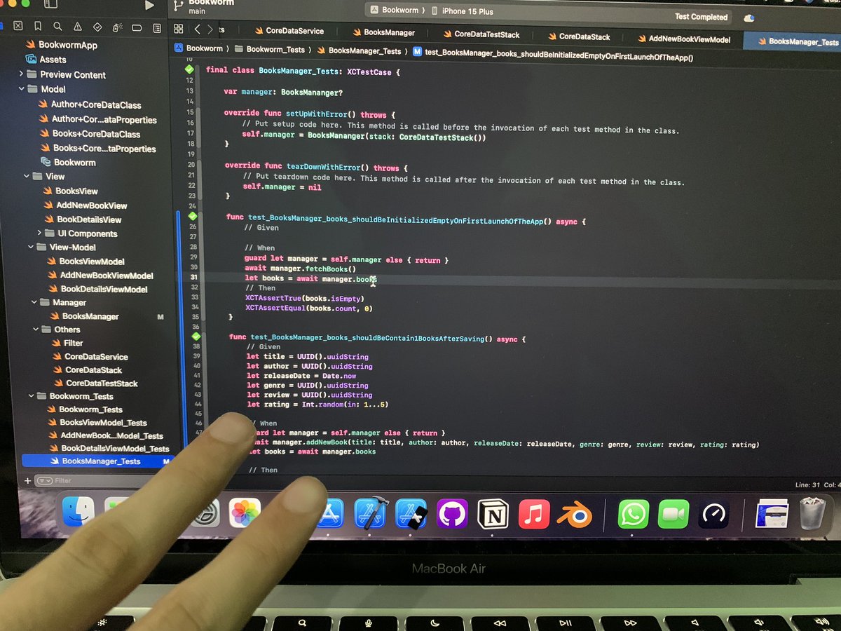 Learning a little more about unit tests 🥴

#iosdeveloper #SwiftUI #SwiftLang