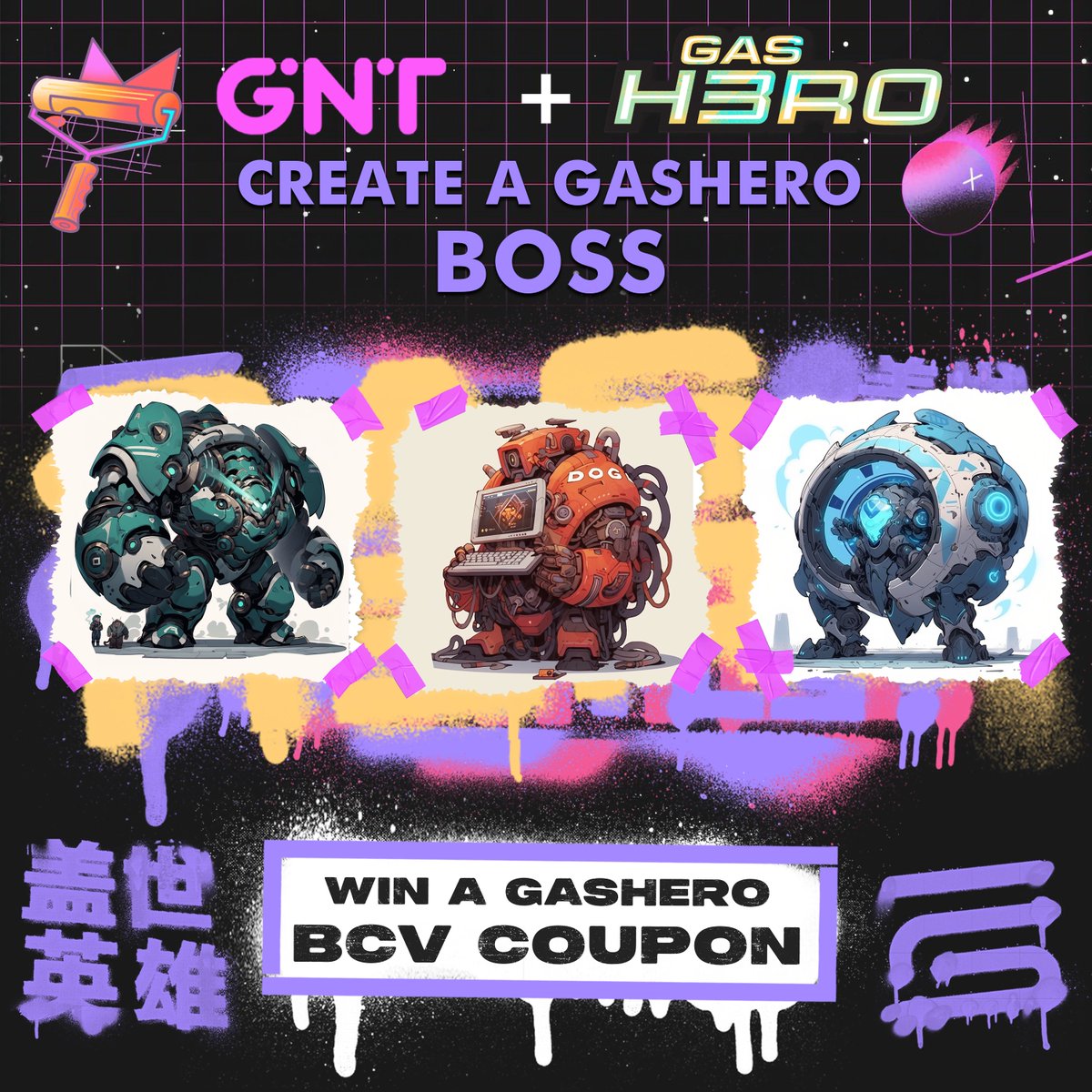 valmts's tweet photo. The Grand Finale of our Gas Hero Adventure is Here! 🚀
Quest 3/3: Confront the Ultimate Boss! 🐉

Congratulations, heroes! You've crafted your weapons, summoned your pets, and now it's time to test your strength in the ultimate showdown! 💪

How to Enter:
1️⃣ Imagine the mightiest Boss you'd want to challenge and create it on MOOAR using GNT. Show us the epic adversary you're eager to defeat! 🎨
2️⃣ Display your Boss in the 💬 comments + 🫂tag 5 friends you'd like to challenge for leadership, and use #GasHeroBossQuest 🤗
3️⃣ Like❤️ and RT🔁
4️⃣ Follow @valmts, @iuriibetin, @mooarofficial, @GasHeroOfficial 🌟

7 days of intense rivalry and creativity! 🐉
A brave warrior will win a Gas Hero BCV Coupon on November 22-23🏆

Thank you all for embarking on this incredible 3-phase quest!
Your courage and creativity have been extraordinary! 🙏