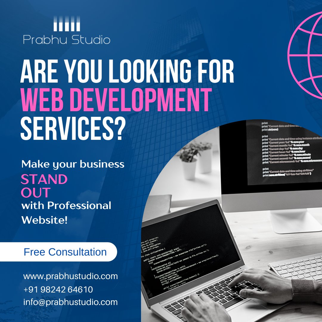 PrabhuStudio's tweet image. If you are looking to create a professional and polished look for your website, then we can offer web development services to help you achieve that.
Contact Us: +91-98 2426 4610
Visit: prabhustudio.com/website-develo…
#websitedevelopmentservices #prabhustudio # #webdevelopmentdesign