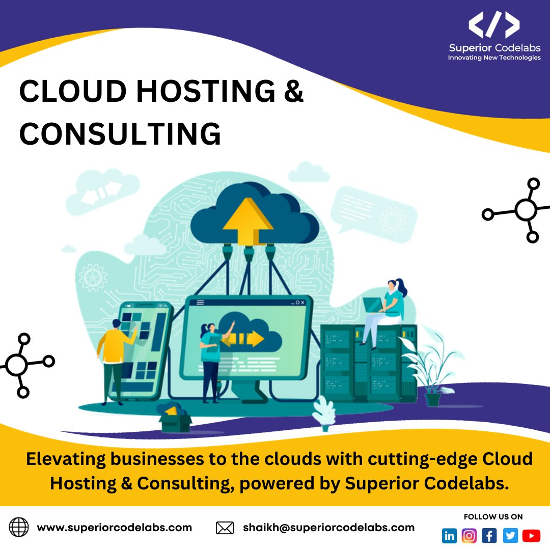sup_codelabs's tweet image. Transforming challenges into opportunities, one cloud at a time. ☁️💼 Unleash the potential with our expert consulting.
#SuperiorCodelabs #CloudMasters #CloudSolutions #BusinessElevation