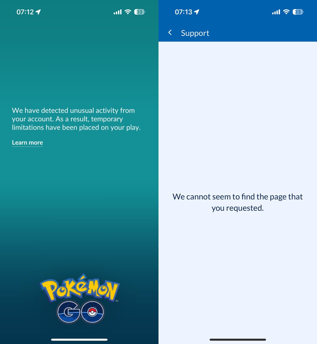 pogoscar's tweet photo. What is going on??? 🤦‍♂️

I have never spoofed before, why am I locked out of my account ? why are countless other trainers also locked out?

Please fix this!!

@NianticHelp https://t.co/aibXygM31B