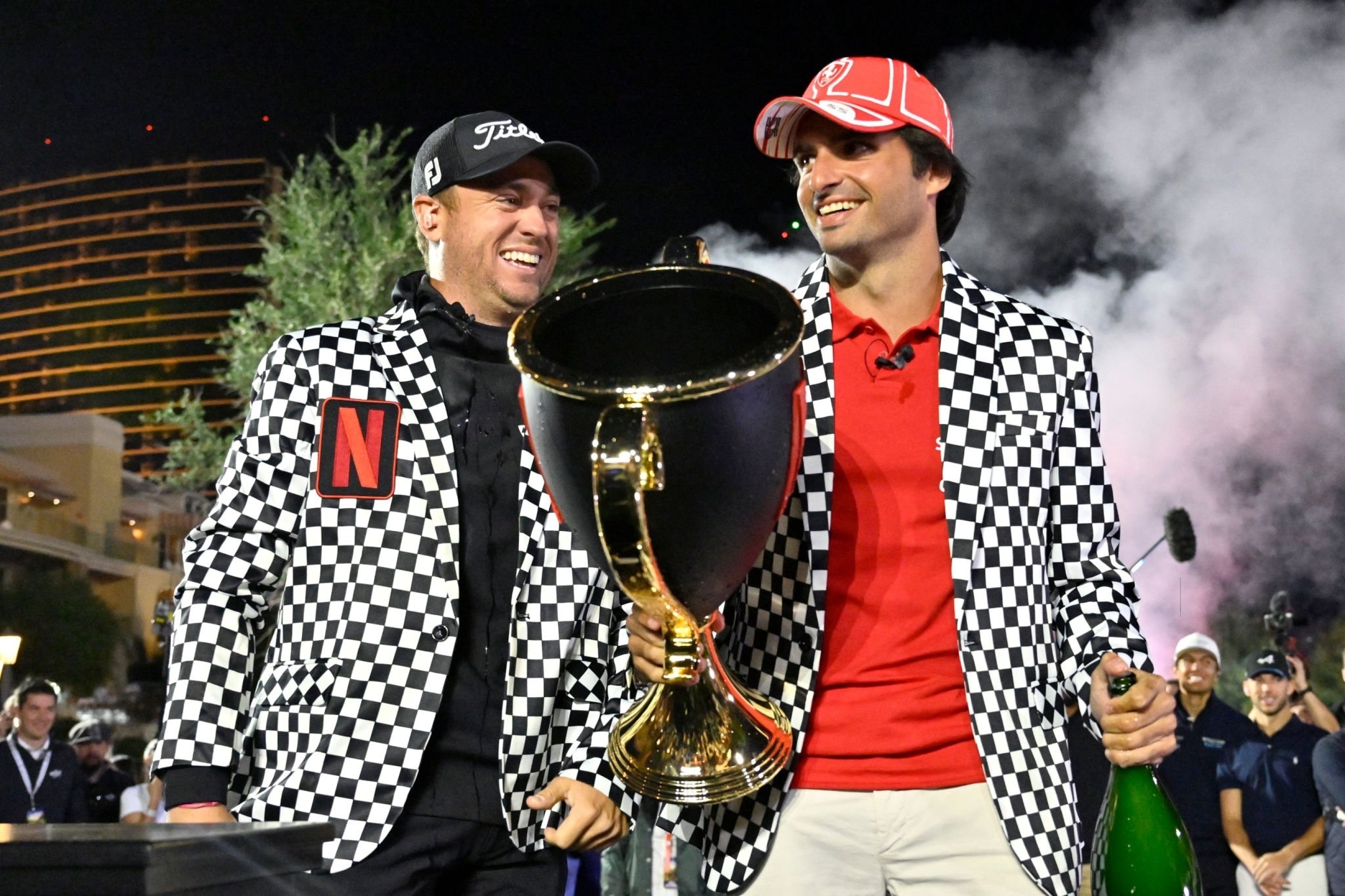 Carlos Sainz and Justin Thomas are first winners of Netflix Cup