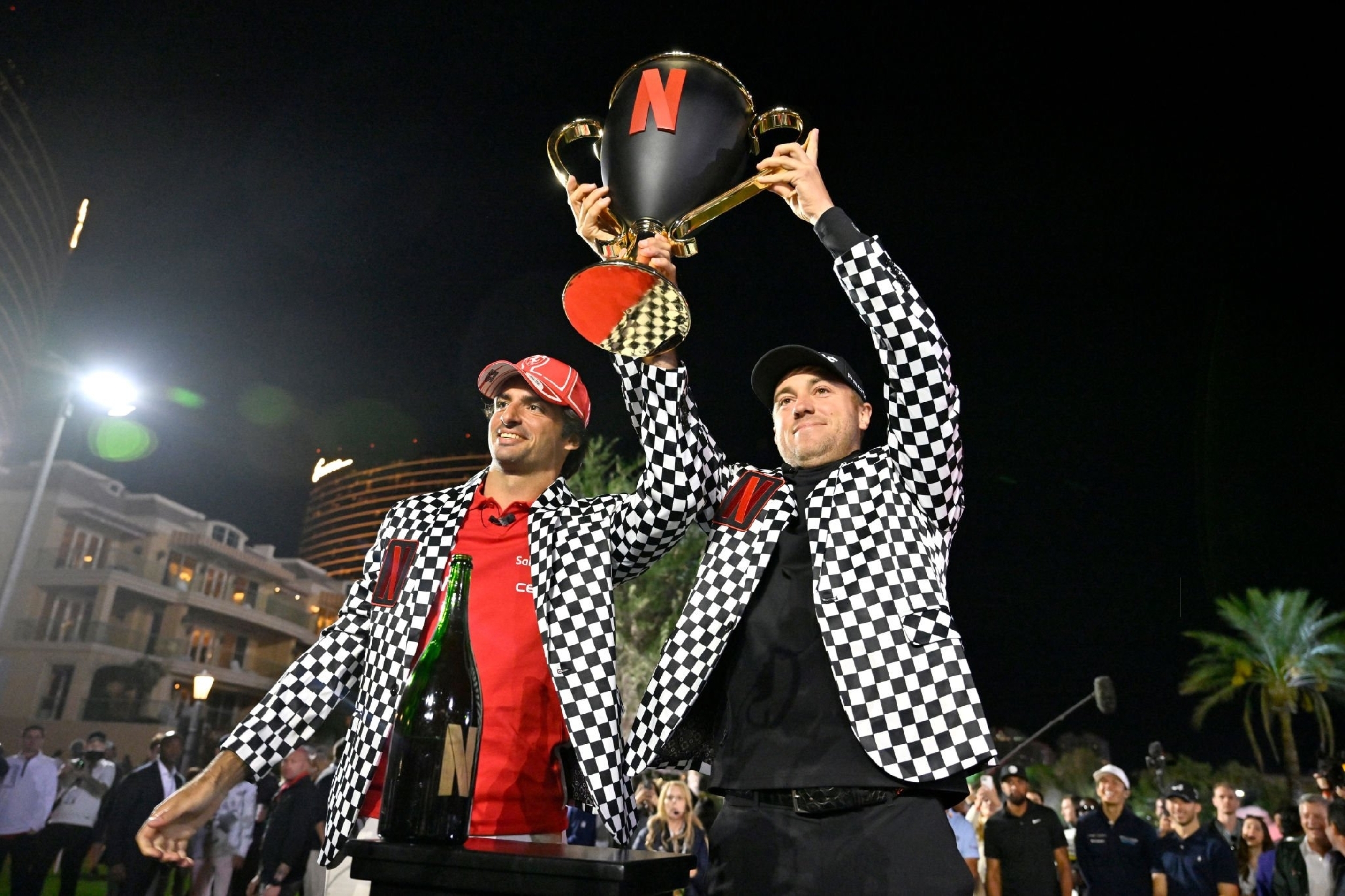 Carlos Sainz and Justin Thomas are first winners of Netflix Cup