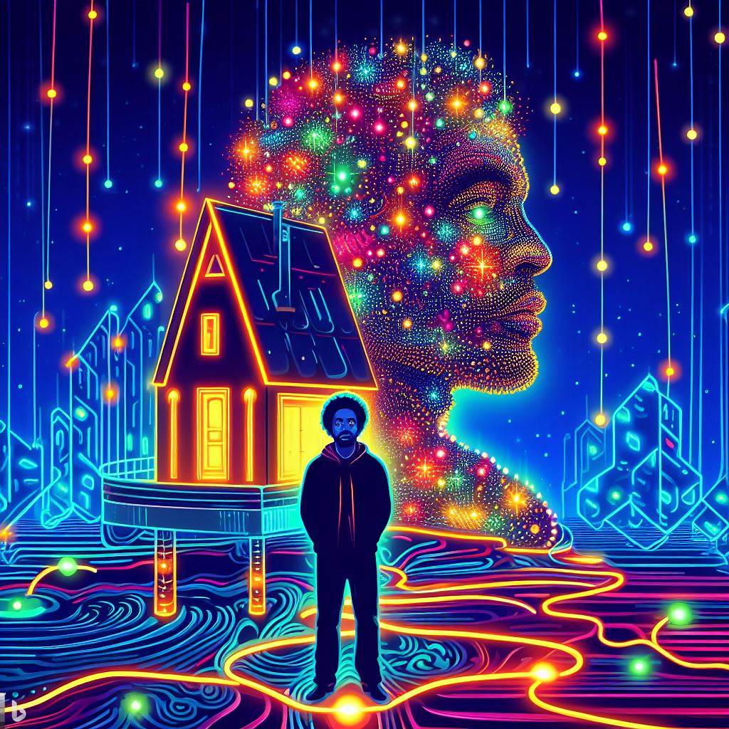 AnitaCarPye's tweet photo. #AIGeneratedArt #Art #AI #AiGenerated #Artist #Arts This is from my #Visions or #Hullinations I see as I see #Cartoonpeople #Holograms #Holographic #Fairylight Lite up #folk. Very Close to #psycoldelic #Psychodelia #Visions #MentalHealthMatters #MentalHealth #MHT https://t.co/ay5g6CWwrb