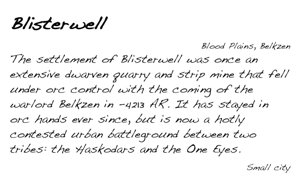 GolarionToday's tweet photo. Blisterwell, Blood Plains, Belkzen
https://t.co/UrUt13XBGB 
#Blisterwell #BloodPlains #Belkzen #4213AR #Haskodars #OneEyes https://t.co/mDknPlUkTK