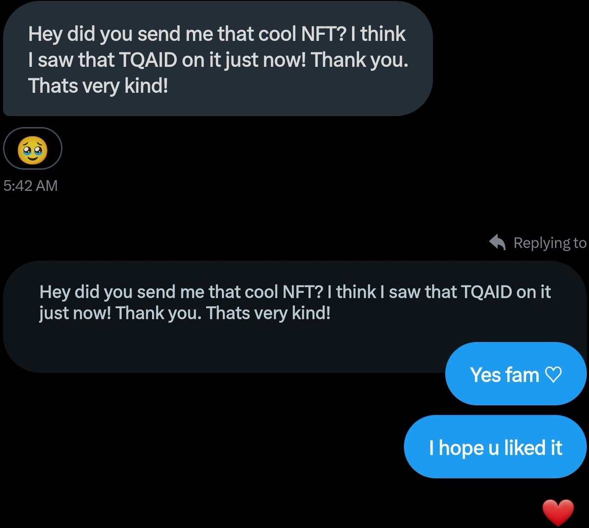 TQ_Games's tweet photo. Thank you @keydrop_fun for empowering us in @friendtech ✊

@ThisMalaka made it possible for me to spoil the OG's w/ a TQ NFT art for their wallet flex, also almost worth nothing in gas fees.

Shout out to the squad for being legends in TQs roadmap ♡

OGs said my keys r stable..
Coz these guys r the real deal @lakpcceth @0xBreadguy @CRYPD0NUT @graslogamer @seanonolennon @Alexandered @PlayOnOwned @0xYoko @superpowercats @jay_vers3 @bradfordtenny @unbanksyETH @mew_eth 

They will all get some more airdrops soon!! 
Thank you for supporting TQ ♡