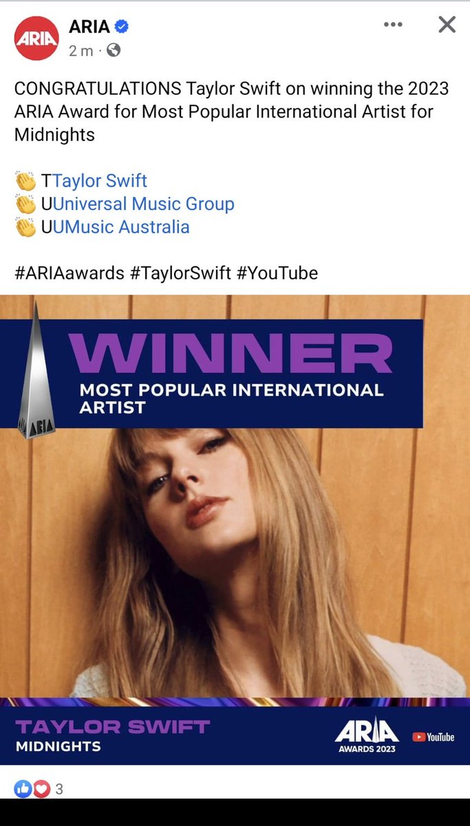 yessss love you so much @taylorswift13 see you soooooon bestie  #ARIAs2023 #ARIAawards #ARIAsTaylorSwift @ARIA_Official