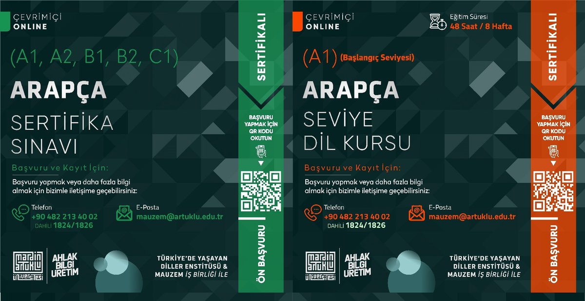 mardinartuklu's tweet image. Türkiye&apos;de Yaşayan Diller Enstitümüz, Uzaktan Öğretim Uygulama ve Araştırma Merkezimiz ile işbirliği içinde Arapça, Kürtçe (Kurmanci, Zazaki) ve Süryanice Çevrimiçi dil kursları düzenliyor.
📝Detaylı Bilgi artuklu.edu.tr/mauzem sayfamızda.
Bekliyoruz.
@erolozvar
@ibrahimozcosar